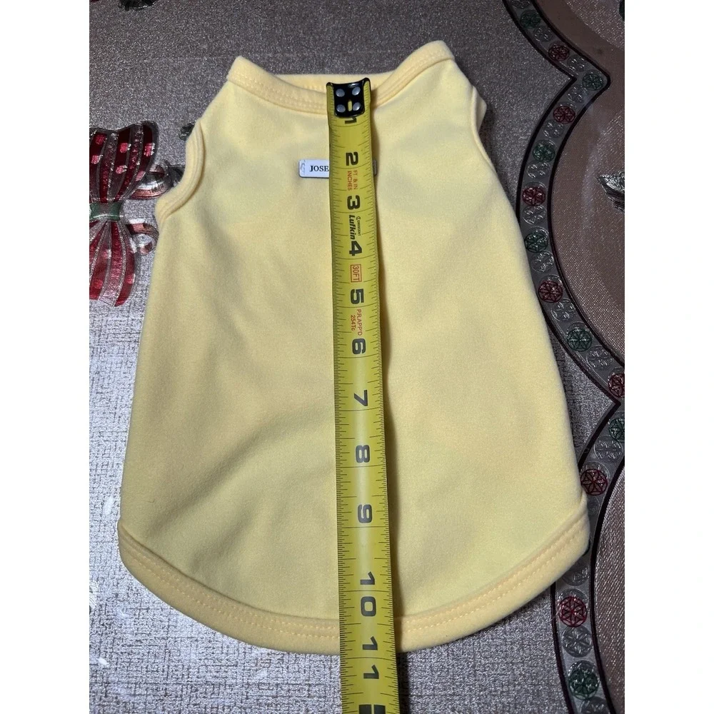 Jose‎ Fashion Yellow Fleece Shirt Dog Puppy  Size Medium